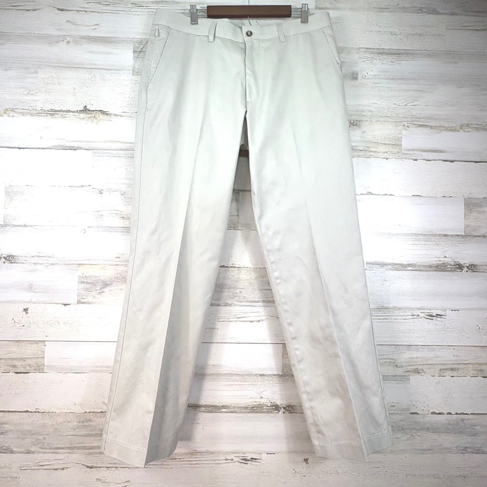 Ariat Mens Performance Khaki Pants 36x34 Stone Cotton Twill Chino Casual Preppy